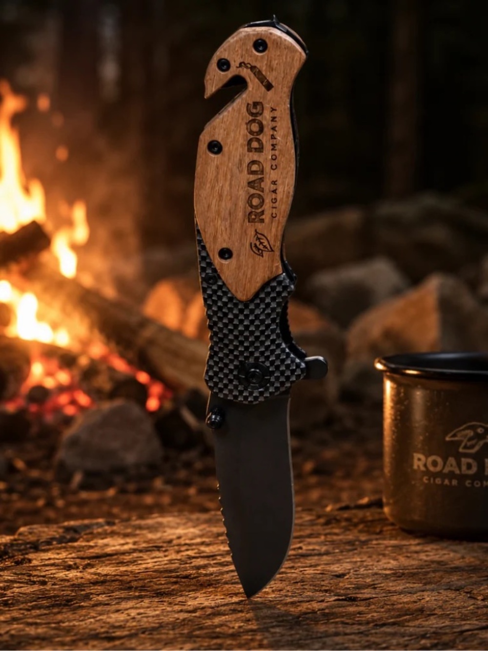 Road Dog Cigar Company Folding Pocket Knife